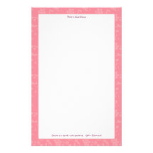 Pink Floral for Breast Cancer Awareness Stationery Design
