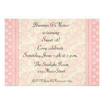 Pink Floral Invitation