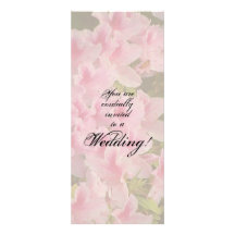 Pink Floral Wedding Invitation