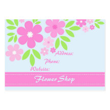Pink florals - Businesscard Business Card Templates