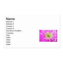 Pink Flower Closeup Business Card