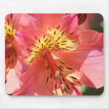 pink flower mouse pad