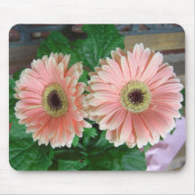 pink flower mouse pads