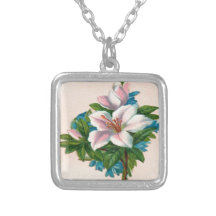 Pink Flower Necklaces