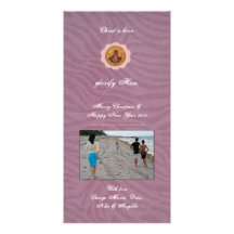 Pink Flower Photo Greeting Card