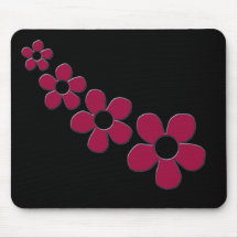Pink Flower Power! Mousepads