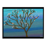 Pink Flower Tree Postcards