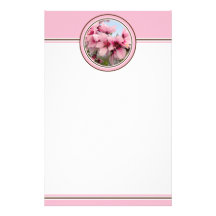 Pink Flowering Branch Stationery - Pink