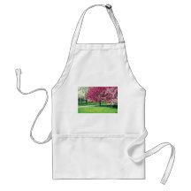 Pink Flowering trees flowers Aprons