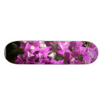 Pink Flowers In Bush Skate Deck