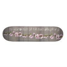 PINK FLOWERS SKATEBOARD