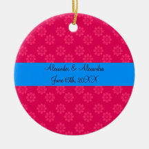 Pink flowers wedding favours christmas ornaments