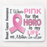 Pink For Hero 3 Mother-In-Law Breast Cancer Mouse Pad