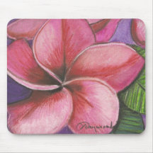 Pink Frangipani 2 Mouse Pads