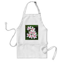 pink frangipani aprons