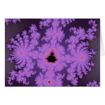 Pink Fronds Greetings Card