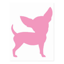 Pink Funny Chihuahua Post Card