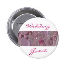 Pink Gems Wedding Guest Badge