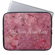 Pink Gemz personalized laptop sleeve