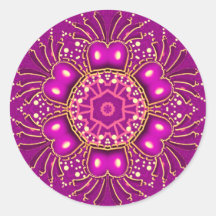 Pink GeoBling Sticker