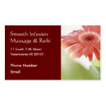 Pink Gerbena Daisy Business Cards