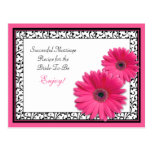 Pink Gerber Recipe Card for a Successful Marriage Postcard