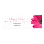 Pink Gerbera Daisy Special Occasion Favour Tags Business Card Template