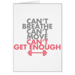 Pink "Get Enough" Greeting Cards