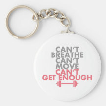 Pink "Get Enough" Key Chain