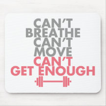 Pink "Get Enough" Mousepads