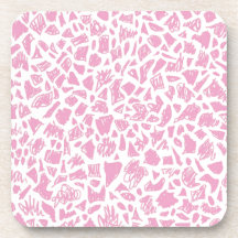 Pink Giraffe Drink Coasters