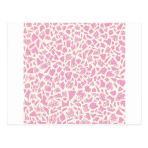 Pink Giraffe Postcard