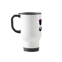 Pink Glasses Moustache Retro Coffee Mugs