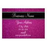 Pink glitter bling business card