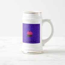 Pink glitter cupcake purple glitter coffee mugs