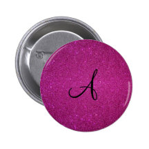Pink glitter monogram