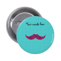Pink glitter moustache