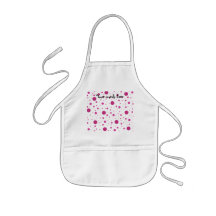 Pink glitter polka dots aprons