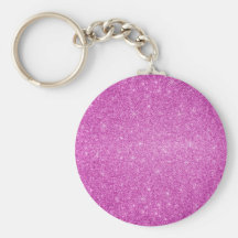 Pink glitter stars keychain