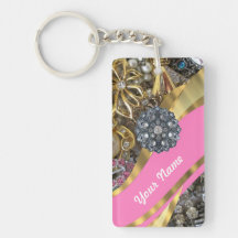 Pink & gold bling