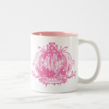 Pink Gothic Lolita Decayed Crown Coffee Mugs