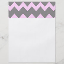 Pink Grey Chevrons Flyer