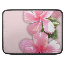 Pink Hawaiian HIbiscus Mac Sleeve Sleeve For MacBook Pro