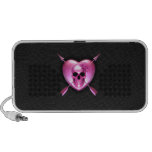 Pink Heart and Skull Speaker