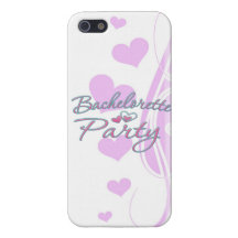 pink heart bachelorette party bridal shower iPhone 5 covers