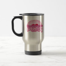 pink heart bachelorette party cute bridal mug