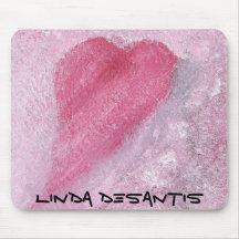Pink Heart Mouse Pad C30