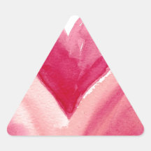 Pink Heart Triangle Sticker