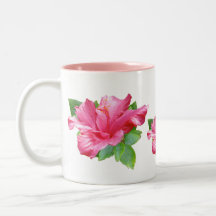 Pink Hibiscus Mug