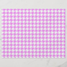 Pink Houndstooth Full Colour Flyer